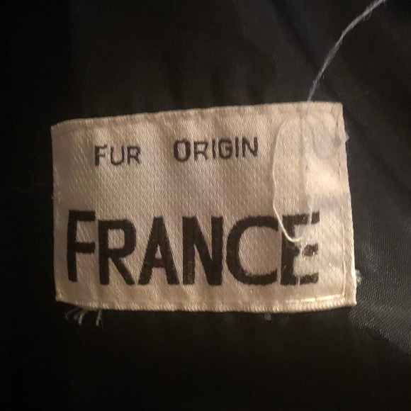 Vintage France Black rabbit fur coat M - Picture 10 of 11